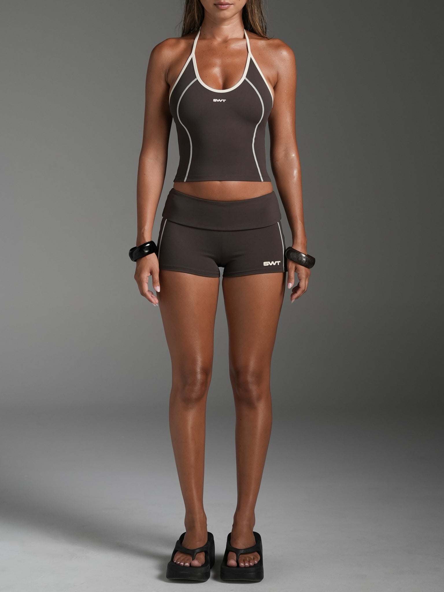 Bittersweet Foldover Hot Shorts | SWT Active