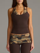 FLX Layered Halter Tank Bittersweet/Camo