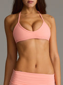 FLX Halter Bra Peach
