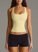 FLX Stripe Active Tank Vanilla/Chocolate