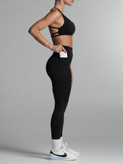 Base Pocket Scrunch Leggings | Full Length Obsidian