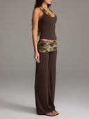 FLX Layered Halter Tank Bittersweet/Camo