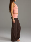 FLX Foldover Wide Leg Bottoms Bittersweet/Peach