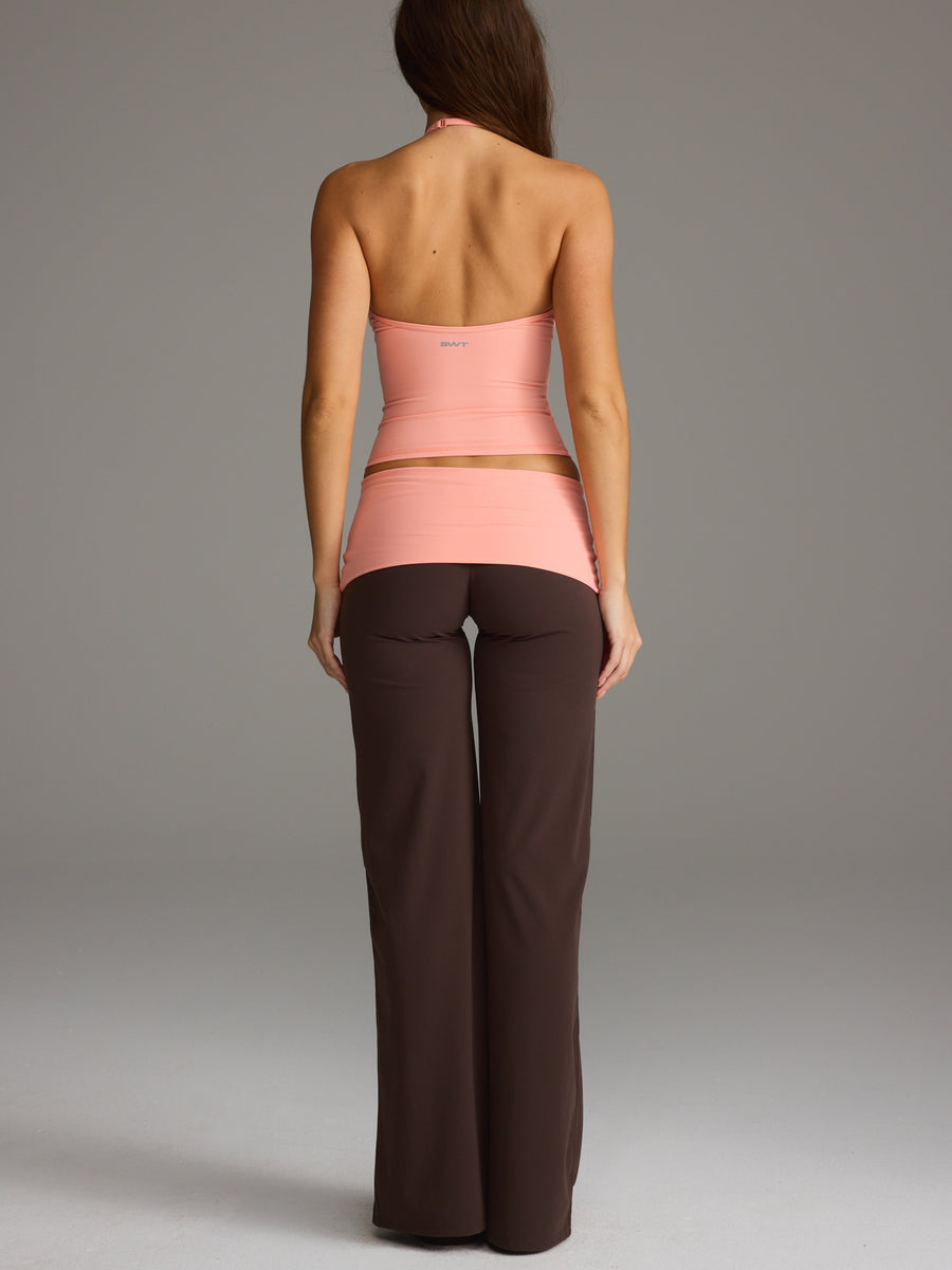 FLX Foldover Wide Leg Bottoms Bittersweet/Peach
