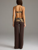 FLX Foldover Wide Leg Bottoms Bittersweet/Camo