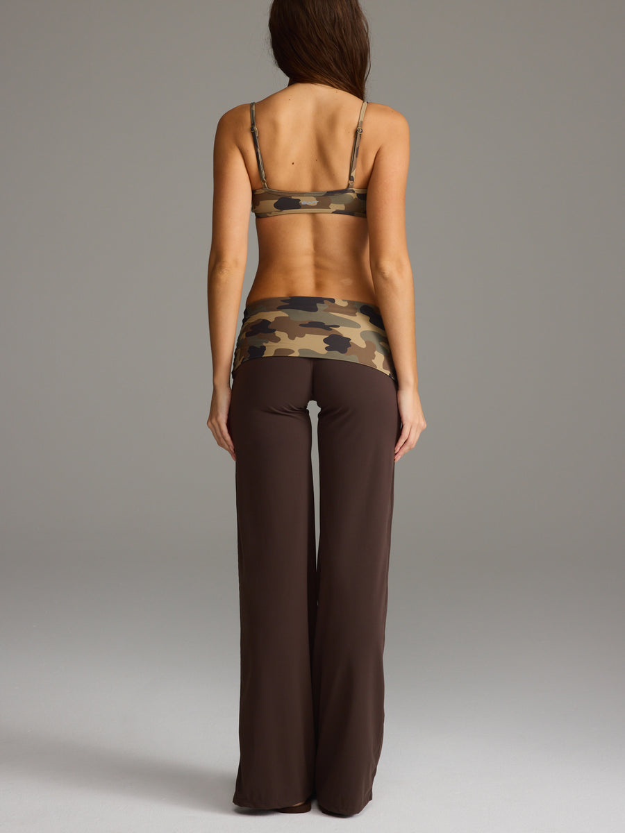 FLX Foldover Wide Leg Bottoms Bittersweet/Camo