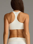 FLX Stripe Racer Back Bra Ivory/Bittersweet