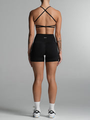 Base 4" Pocket Scrunch Shorts Obsidian