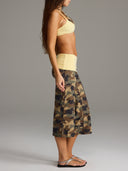 FLX Layered Halter Bra Camo/Vanilla