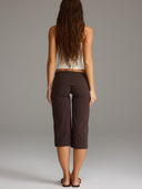 FLX Foldover Wide Leg Capris Bittersweet