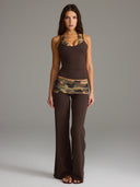 FLX Layered Halter Tank Bittersweet/Camo