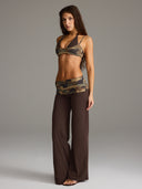 FLX Foldover Wide Leg Bottoms Bittersweet/Camo