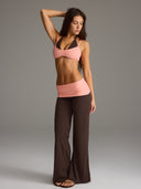 FLX Layered Halter Bra Bittersweet/Peach
