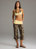 FLX Layered Halter Bra Camo/Vanilla