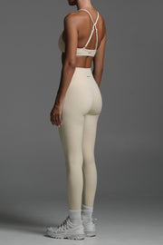 Base Ruche Scrunch Leggings Almond