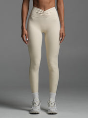 Base Ruche Scrunch Leggings Almond