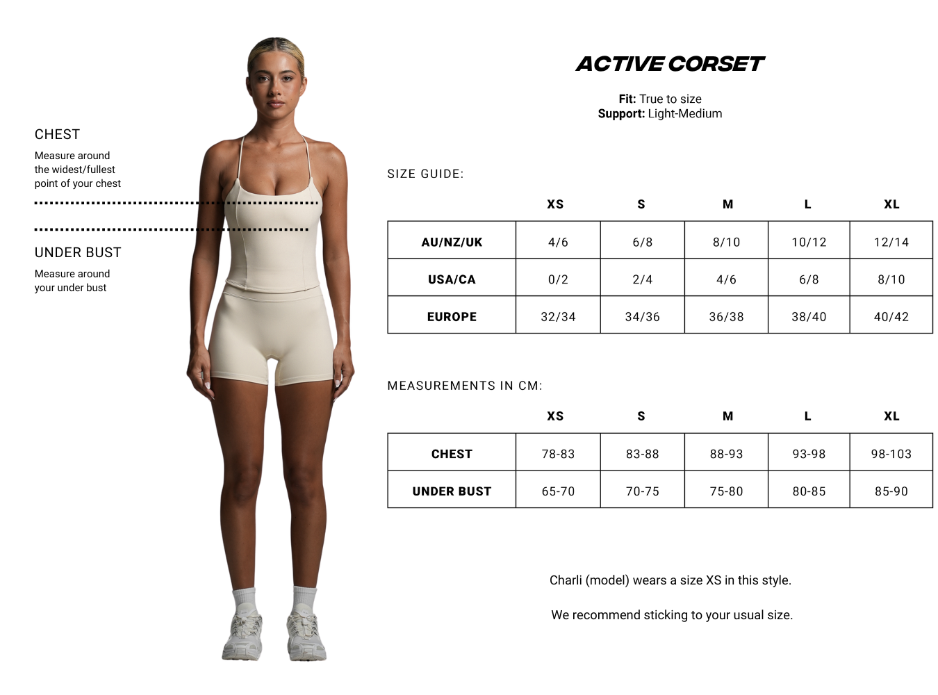 Base Active Corset Obsidian