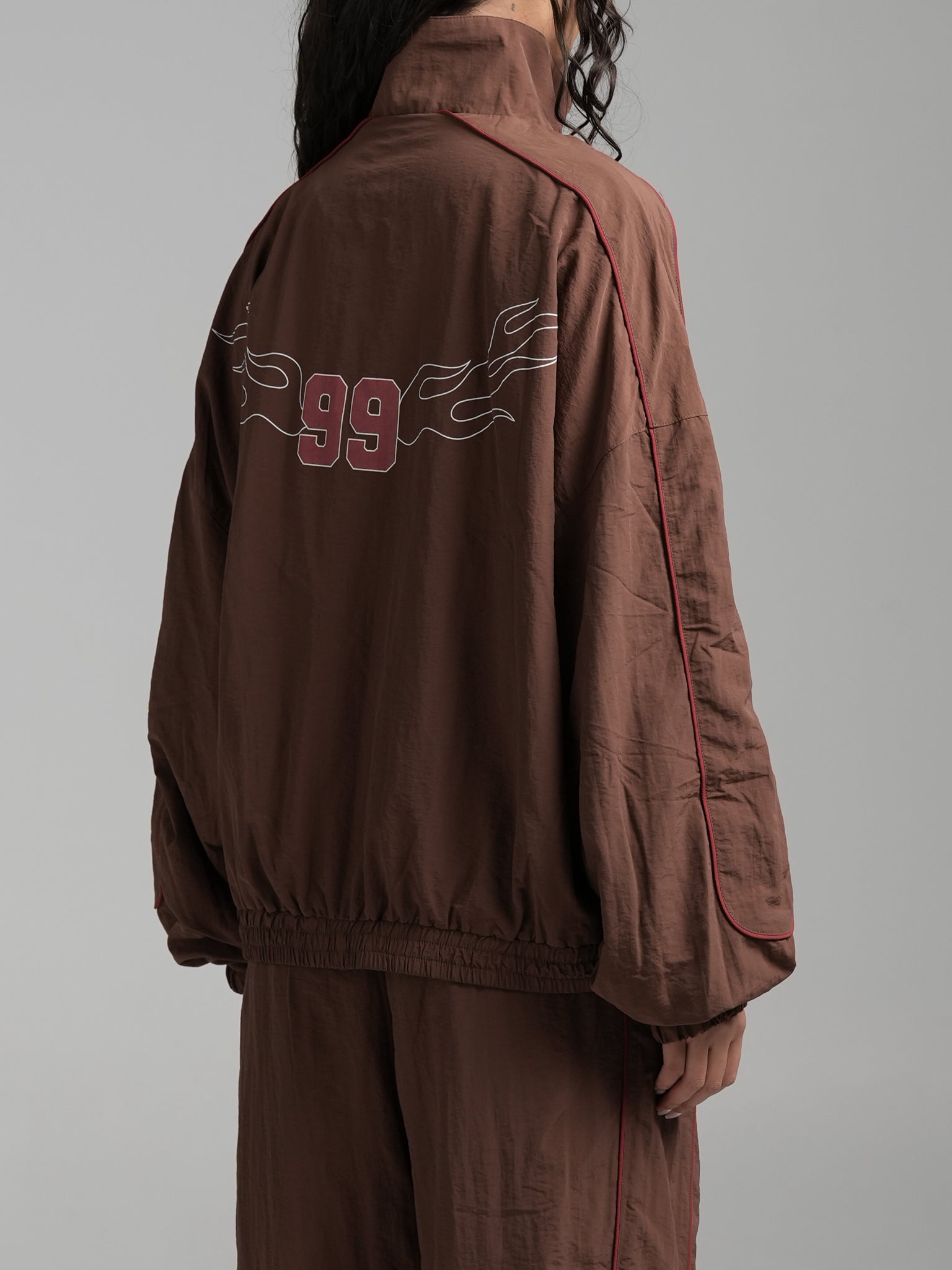 Tobacco Oversized Track Jacket | SWT Active