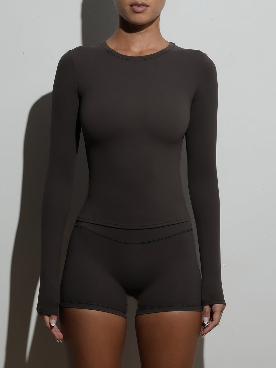 FLX Fitted Long Sleeve Bittersweet