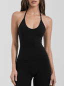FLX Halter Cami Black