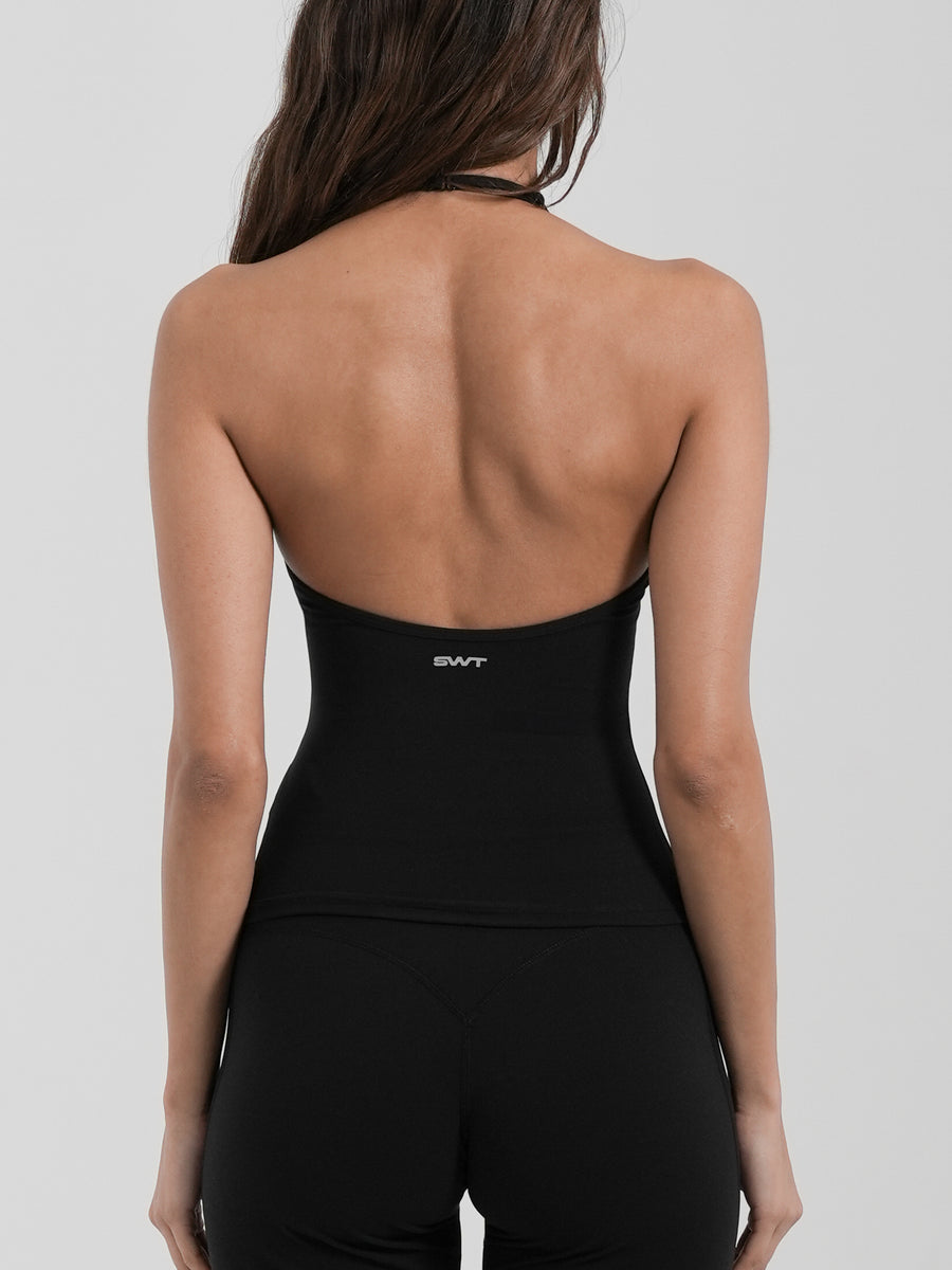 FLX Halter Cami Black