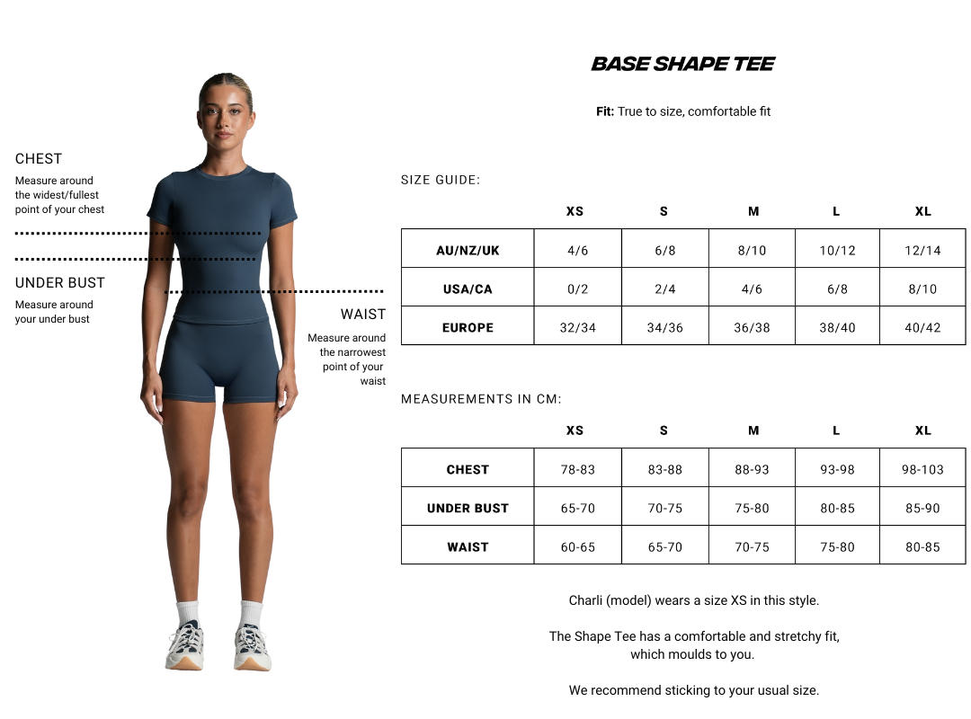 Base Shape Tee Almond