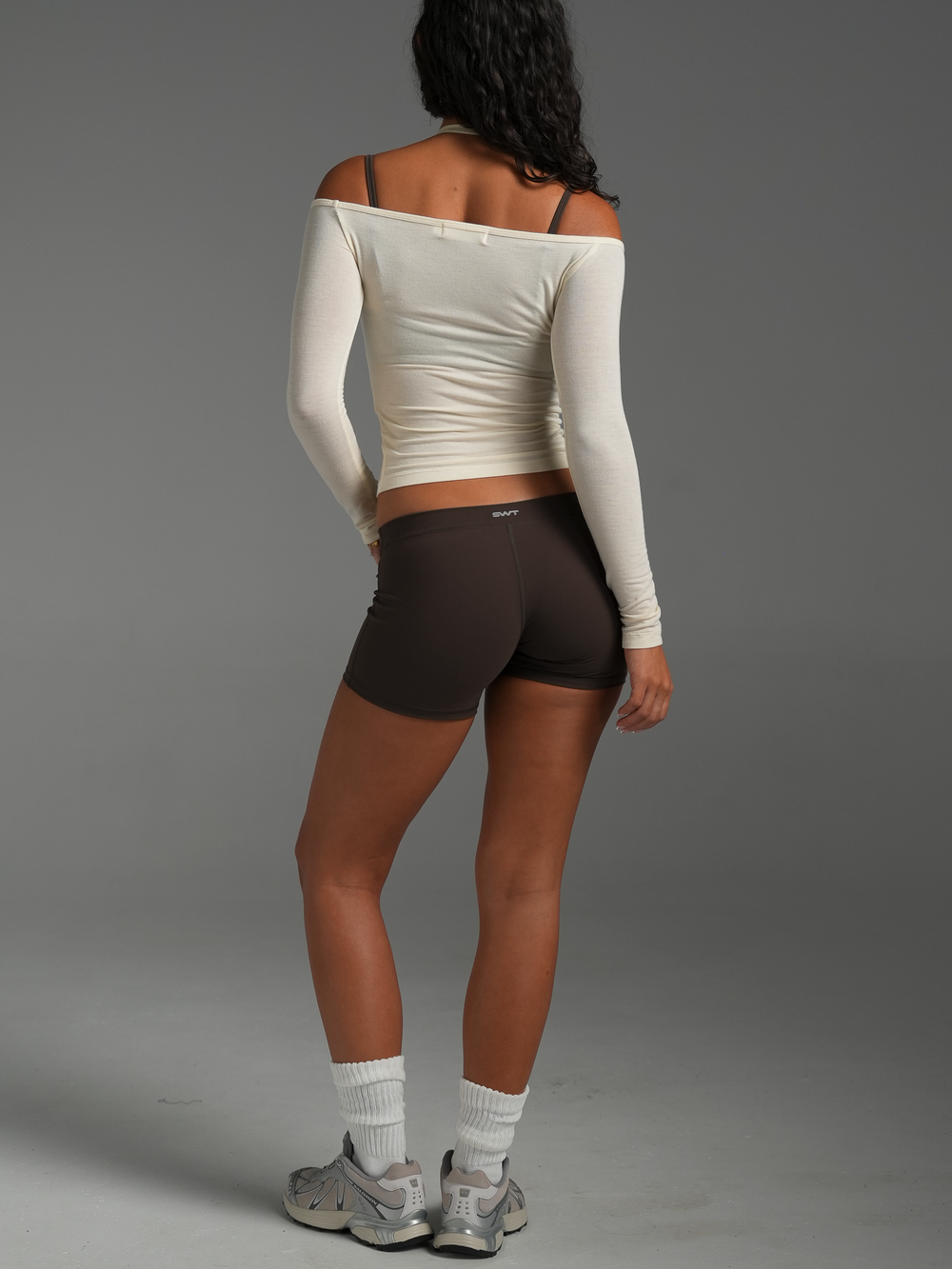 Off Shoulder Long Sleeve Off White