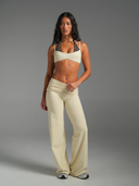 FLX Foldover Wide Leg Bottoms Off White