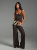 FLX Foldover Wide Leg Bottoms Bittersweet/Paradise Stripe