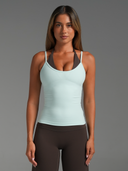 FLX Layered Halter Tank Paradise/Bittersweet