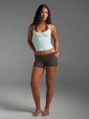 FLX Dotty Micro Shorts Bittersweet/Off White