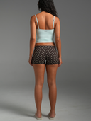 FLX Dotty Micro Shorts Bittersweet/Off White