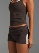 Foldover Stripe Shorts Bittersweet