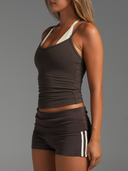 FLX Layered Halter Tank Bittersweet/OffWhite