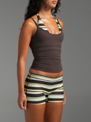 FLX Layered Halter Tank Bittersweet Paradise/Stripe