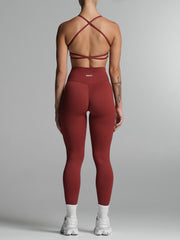 Base Scrunch Leggings | Full Length Cherry