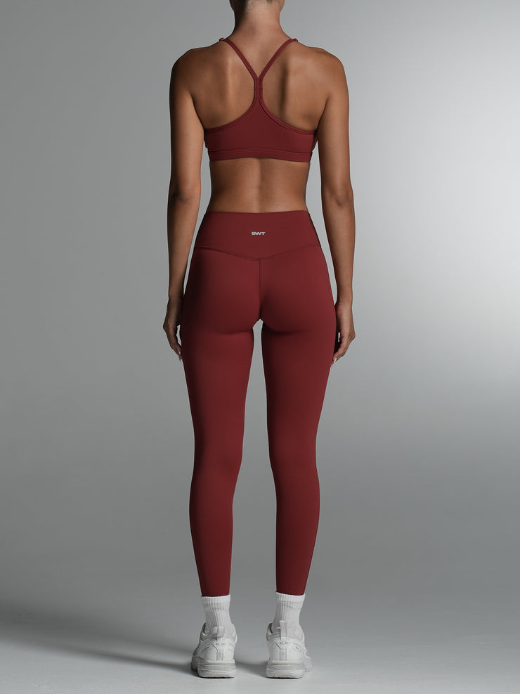 Base Essential Leggings | Full Length Cherry