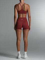 Base 4" Essential Shorts Cherry