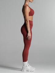 Base Scrunch Leggings | Full Length Cherry