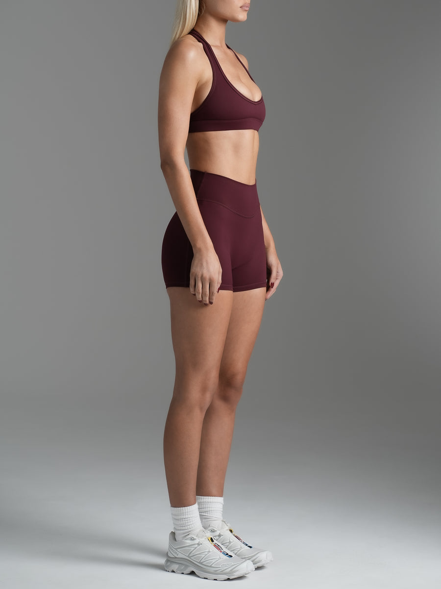 Base 4" Essential Shorts Cherry Cola