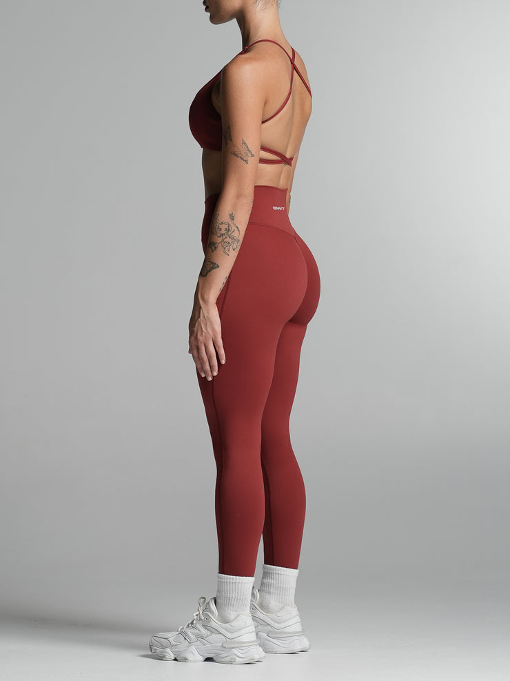 Base Scrunch Leggings | Full Length Cherry