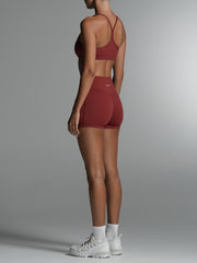 Base 4" Essential Shorts Cherry