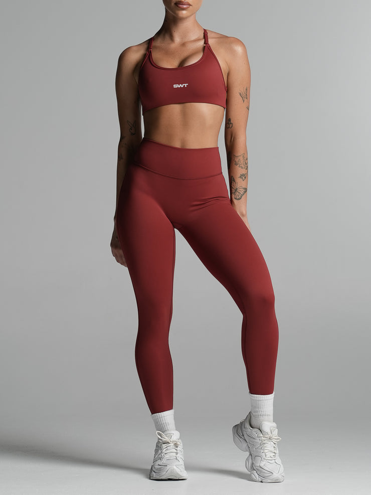 Base Scrunch Leggings | Full Length Cherry