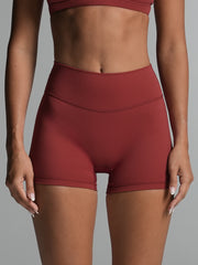 Base 4" Essential Shorts Cherry