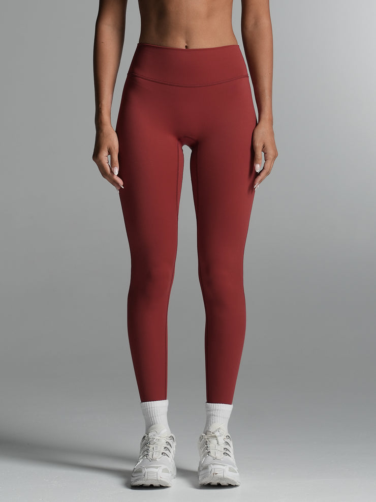 Base Essential Leggings | Full Length Cherry