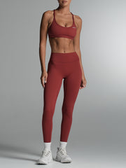 Base Essential Leggings | Full Length Cherry