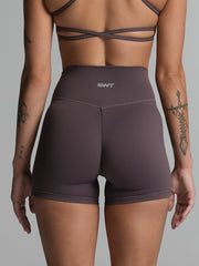 Base 4" Scrunch Shorts Chestnut