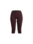 FLX Invisible Scrunch Capris Dark Cherry