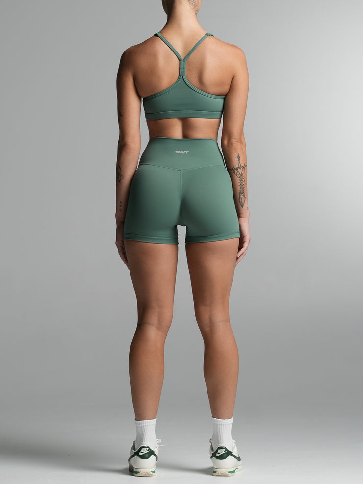 Base 4" Essential Shorts Deep Jade