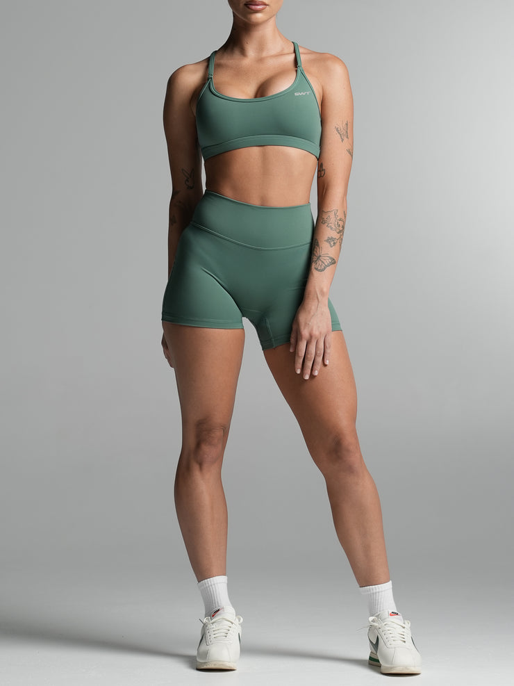 Base 4" Essential Shorts Deep Jade